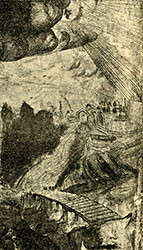 Изображение Белоезерского падения метеорита в рукописи XVII в.