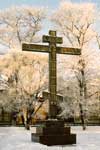 Поклонный крест на месте Всеградского собора. Фото архиеп. Вологодского Максимилиана